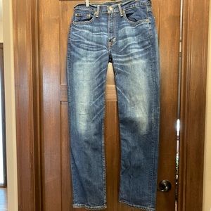 Mens Levi’s 514 Blue Jeans